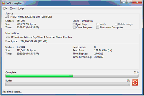 ImgBurn Reading CD